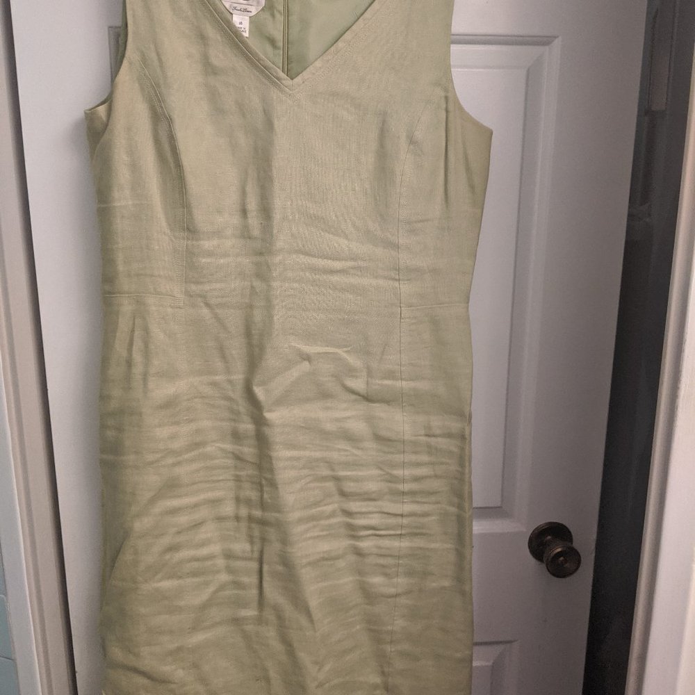 Lot of Talbots linen and cotton dresses